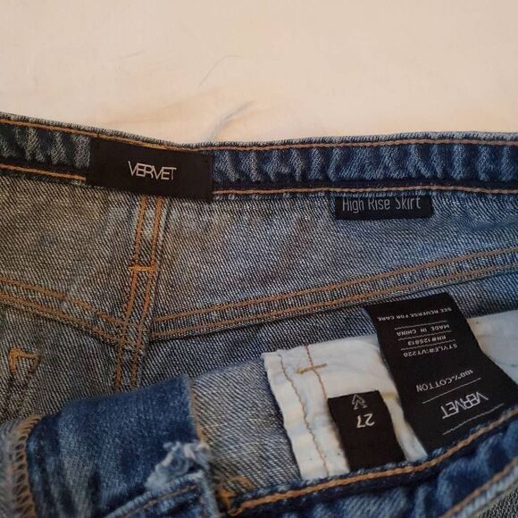 Vervet frayed jean skirt 27 - Picture 6 of 9